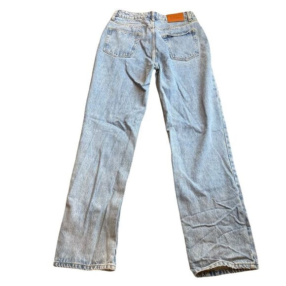 Princess Poly Women’s 8 Ripped Knee Straight Leg Jeans Light Distressed Denim - Picture 4 of 10